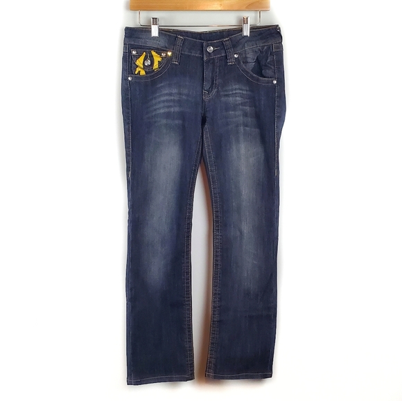 True Religion Painted Straight Jeans Size 28 - Picture 2 of 9